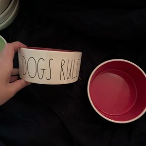 Rae Dunn dog bowls